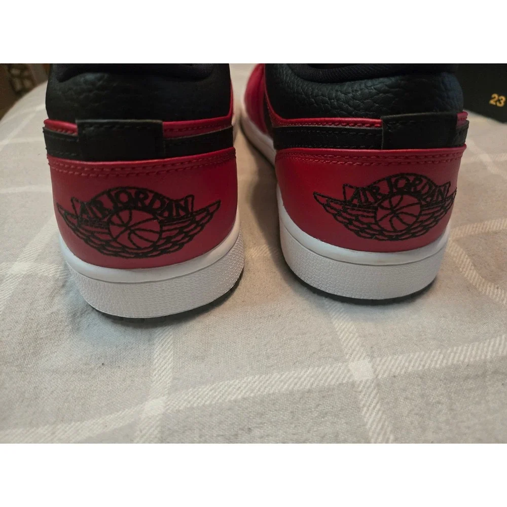 Nike Air Jordan 1 Low Reverse Bred Gym Red Black White 553558-606 Size 9.5 NIB - Picture 6 of 13